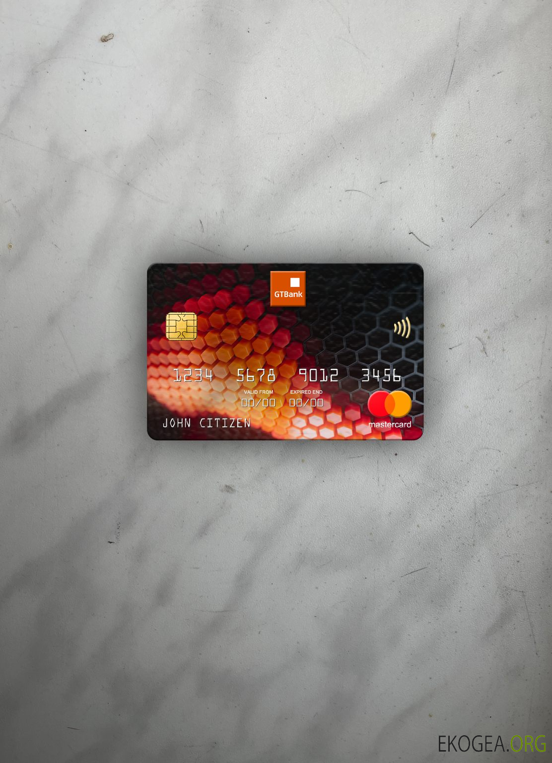 Nigeria GTBank mastercard photolook recto